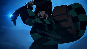 Kimetsu no Yaiba Tanjiro Kamado In Blue Sky Background Demon Slayer Kimetsu no Yaiba HD wallpaper