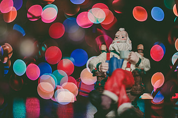 Holidays, New Year, Santa Claus, Glare HD wallpaper