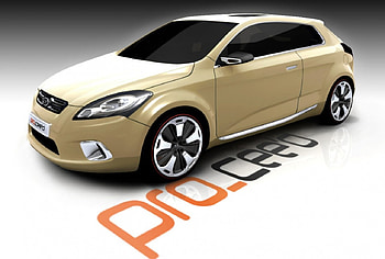 Kia pro-ceed, car, tan HD wallpaper
