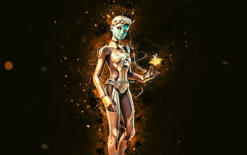 Alien Sandstone Joey, , brown neon lights, Fortnite Battle Royale, Fortnite characters, Alien Sandstone Joey Skin, Fortnite, Alien Sandstone Joey Fortnite HD wallpaper