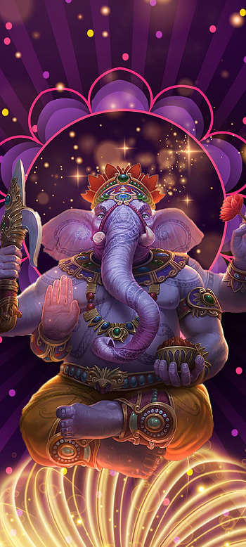 Load Ganesh, magenta, pink, hindu, god HD phone wallpaper