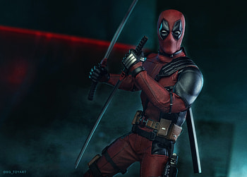 Deadpool With Swords, deadpool, superheroes HD wallpaper