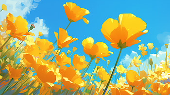 California Poppy Bloom - Vibrant Nature Background, nature, flower, poppy, California Poppy, yellow HD wallpaper