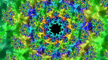 Trippy Psychedelic Fractal, trippy, psychedelic, trance, green, Abstract, fractal, abstract green HD wallpaper