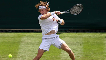 Andrey Rublev at Wimbledon 2023 - Tennis Action, Wimbledon 2023, tennis, Sports HD wallpaper