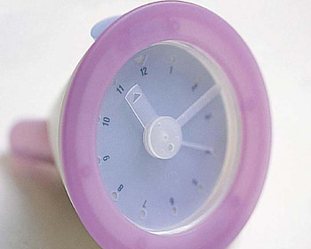 Pink Clock, cute, pink, clock HD wallpaper