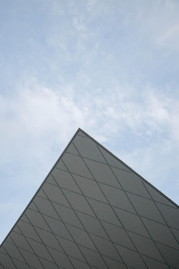 Sky, Minimalism, Angle, Corner, Pyramid HD phone wallpaper