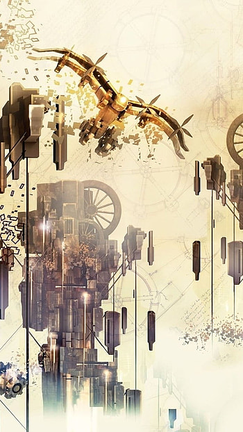 Assemblage, Steampunk, Abstract HD phone wallpaper