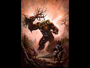 Fantasy, creature, battle, warrior HD wallpaper