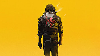 Johnny Silverhand Cyberpunk 2077 , keanu-reeves, cyberpunk-2077, 2023-games, games, minimalism, minimalist, artstation HD wallpaper