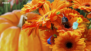 Pikmin Pumpkin Bloom —, Pikmin HD wallpaper