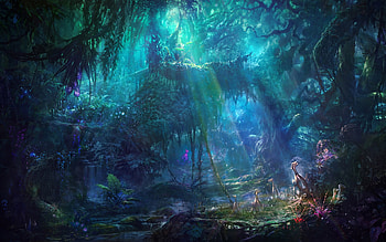Alien Landscape HD wallpaper