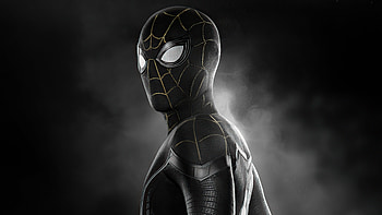Spider Man No Way Home Black Gold Suit , spider-man-no-way-home, spiderman, 2021-movies, movies, artstation HD wallpaper