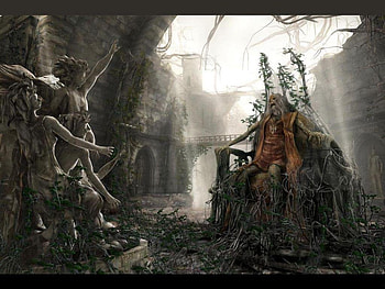 The Fallen King, fallen, fantasy, undead, king HD wallpaper