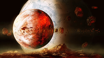 Scifi Planets, Asteroids, Planets, Space, Galaxies, Universe HD wallpaper
