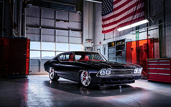 Chevrolet Chevelle, muscle cars, 1969 cars, R, retro cars, 1969 Chevrolet Chevelle, american cars, Chevrolet HD wallpaper