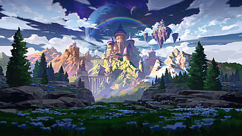 Fantasy Castle in the Clouds —, fantasy, castle HD wallpaper