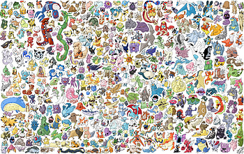 EVERY SINGLE POKEMON, single, every, pokemon HD wallpaper