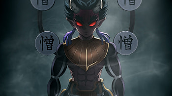 Hantengu Fear, Anime, Demon Slayer: Kimetsu no Yaiba, dark anime, Hantengu (Demon Slayer) HD wallpaper