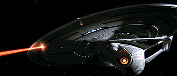 USS Enterprise 1701-E Engaging The Borg, enterprise, ship, scifi, star trek, space HD wallpaper