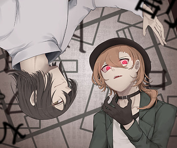 Chūya Nakahara & Fyodor Dostoevsky, Chuya Nakahara, Anime, Bungou Stray Dogs HD wallpaper