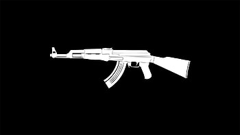 black ak47 HD wallpaper