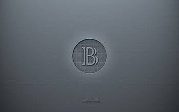 BlackCoin logo, gray creative background, BlackCoin sign, gray paper texture, BlackCoin, gray background, BlackCoin 3d sign HD wallpaper