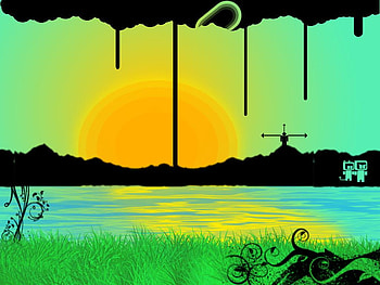 Sunrise, abstract, sun HD wallpaper