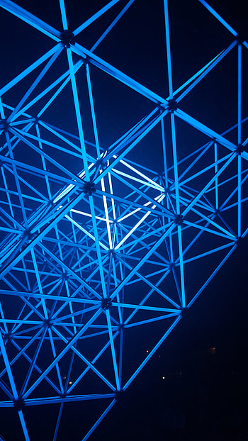 Dark, Shine, Light, Neon, Construction, Design, Illumination, Backlight, Geometric HD phone wallpaper