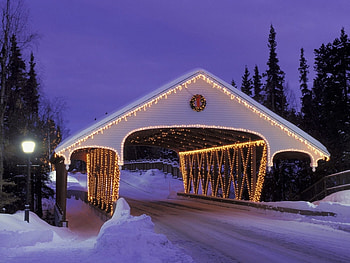 Landscape, Holidays, Winter, Bridges, Roads, Snow, Christmas, Xmas HD wallpaper