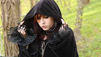 goth model, model, goth, woman, beauty, dark HD wallpaper