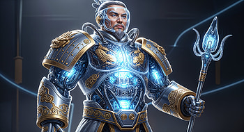 : Radiant Arcane Sentinel, Armored Warrior HD wallpaper
