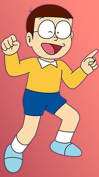 Nobita Doraemon, Nobita, Dance, happy HD phone wallpaper