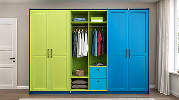Vibrant Wardrobe Design - Ultra, wardrobe, furniture, colorful, interior design HD wallpaper