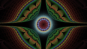Abstract, Multicolored, Motley, Pattern, Fractal, Symmetry HD wallpaper