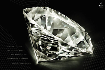Mitsubishi Diamond, sparkly, gemstone HD wallpaper