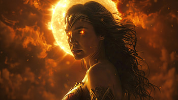 The Power Of Wonder Woman, wonder-woman, superheroes, ai, artwork, digital-art HD wallpaper