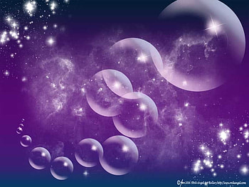 background purplebubbles, blue, purple, pop, float HD wallpaper