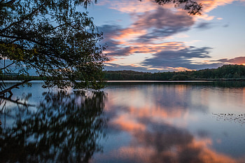 Nature, Water, Trees, Clouds, Lake, Reflection HD wallpaper