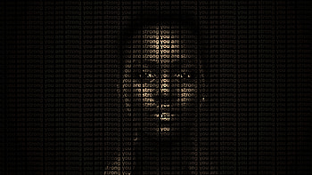 Dark, Words, Inscription, Text, Motivation, Face, Strong HD wallpaper
