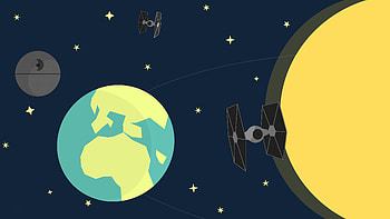 Death Star, Star Wars, Sci Fi, Tie Fighter HD wallpaper