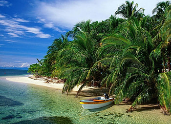 A great place, sea, trees, beautiful, nature HD wallpaper
