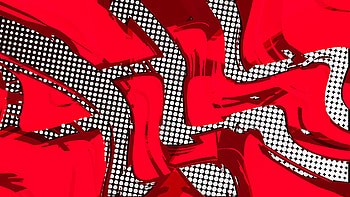 Comic Red Abstract , abstract, artist, artwork, digital-art, deviantart HD wallpaper