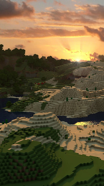 minecraft, cloud, sand, video game, Minecraft HD phone wallpaper