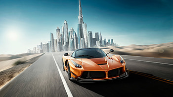 Ferrari In Dubai, ferrari, cars, behance HD wallpaper