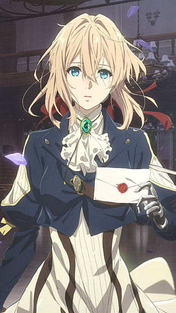 Violet Evergarden, fashion design, hair HD phone wallpaper