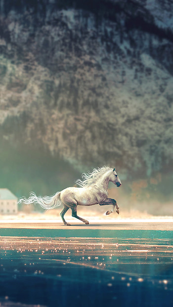 Horse running fantasy, 7 HD phone wallpaper