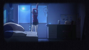 Lonely Night, night, bored, walk, sword art online, stand, desk, female, kirigaya, table, suguha, bed, walking, kirigaya suguha, standing, girl, pillow, dark, anime girl, suguha kirigaya, sao, bedroom, anime, light HD wallpaper
