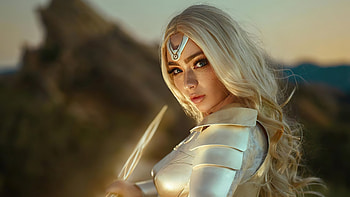 Thena X Eternals, thena, eternals, movies, 2021-movies, cosplay HD wallpaper