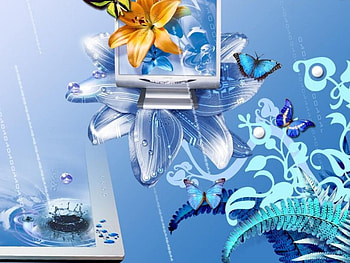 Prestigio, blue, 3d HD wallpaper